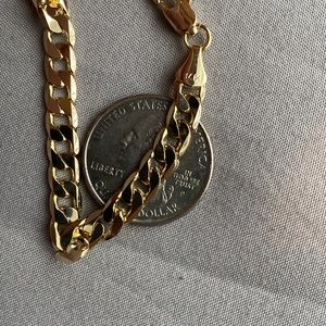 Men's 14k Italian Cuban link Chain Necklace